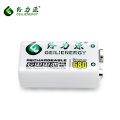 Haute capacité travail plus durable 680 mah batterie rechargeable li ion batterie 9 v batterie